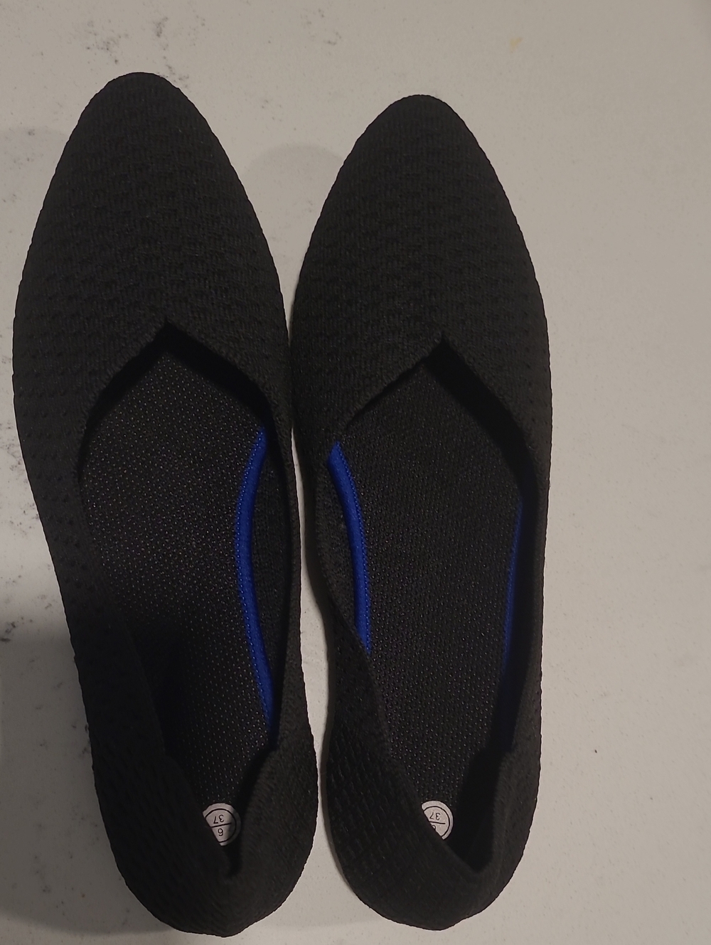 Black Slip-On Knit Men's Shoes - Unbranded